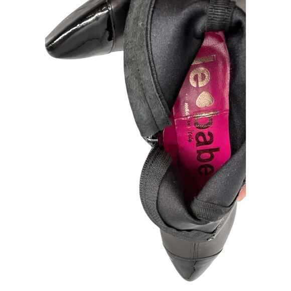 La babe Women’s Ankle Bootie Stretch Italy Designer Size 37 Cap Toe - Picture 11 of 12